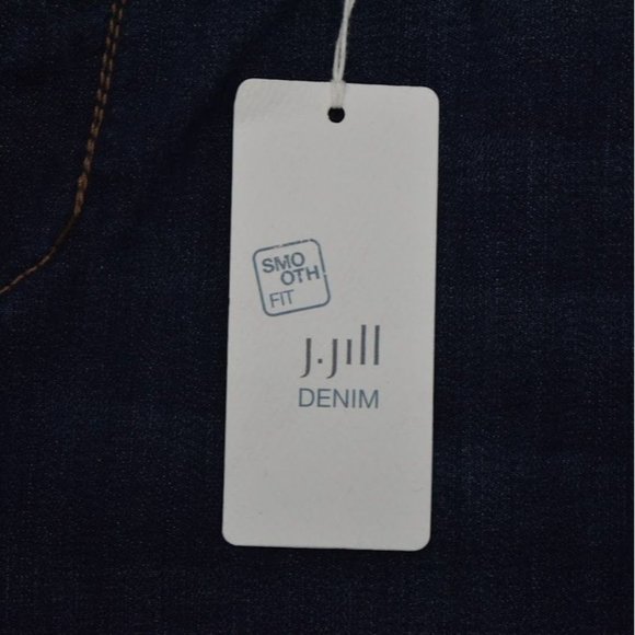 J Jill Smooth Fit Denim Jeans Womens 14P Slim Ankle Dark Wash - Picture 4 of 11